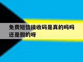 免费短信接收码是真的吗吗还是假的呀