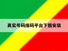 真实号码接码平台下载安装