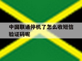 中国联通停机了怎么收短信验证码呢