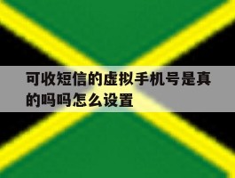 可收短信的虚拟手机号是真的吗吗怎么设置