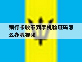 银行卡收不到手机验证码怎么办呢视频