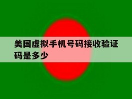 美国虚拟手机号码接收验证码是多少