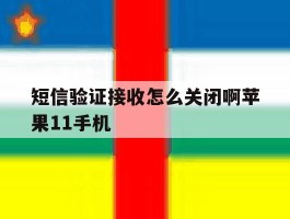短信验证接收怎么关闭啊苹果11手机