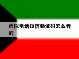 虚拟电话短信验证码怎么弄的