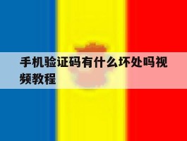 手机验证码有什么坏处吗视频教程