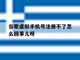 谷歌虚拟手机号注册不了怎么回事儿呀
